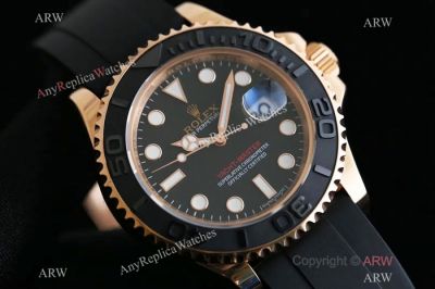 OR Factory ETA2836 Rolex Rose Gold Yachtmaster Replica Watch 116655